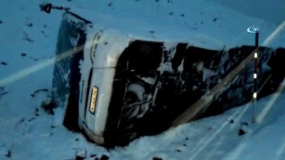 gesi -  Cenazeye giden otobüs devrildi: 16 yaralı  Videosu