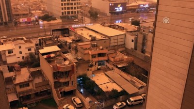 seyyar saticilar - Güneyden gelen toz bulutları Erbil'de hayatı olumsuz etkiliyor - ERBİL Videosu