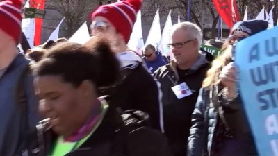 kurtaj - ABD'de geleneksel olarak her yıl yapılan kürtaj karşıtı yürüyüş - WASHİNGTON  Videosu