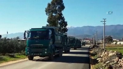 arac konvoyu -  Operasyon için Afrin'e köprü yapılıyor  Videosu