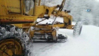  Sivas’ta karla mücadele sürüyor