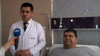 obezite cerrahisi -  223 kilogram olan obezite hastası 1 yılda 100 kilo verecek  Videosu