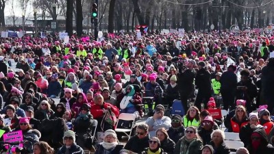 issizlik orani - ABD'deki 'Kadınlar Yürüyüşü' Trump karşıtı gösteriye dönüştü - CHICAGO  Videosu