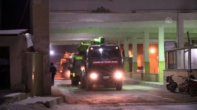 askeri arac - Askeri araçlar Halep'in Azez ilçesine doğru geçiş yaptı - AZEZ Videosu