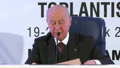 basin toplantisi - Bahçeli: ''Kriz tetikçilerini şoka soktuk'' - ANKARA  Videosu