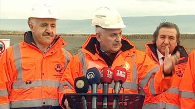 insaat alani - Başbakan Yıldırım: 'Çanakkale 1915 Köprüsü inşaatı fiilen başlamış durumda' - ÇANAKKALE Videosu
