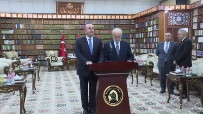 basin aciklamasi - Çavuşoğlu-Caferi ortak basın toplantısı (3) - BAĞDAT  Videosu