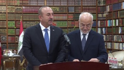 basin aciklamasi - Çavuşoğlu-el-Caferi ortak basın toplantısı (1) - BAĞDAT  Videosu