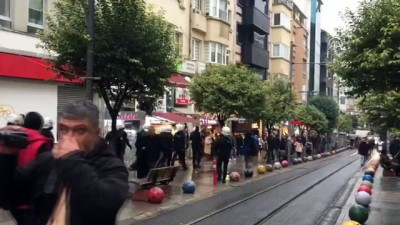 polis helikopteri - İzinsiz toplanmaya gözaltı - İSTANBUL Videosu