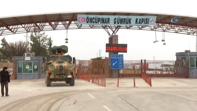 askeri arac -  Öncüpınar Sınır Kapısı'nda askeri araç yoğunluğu  Videosu