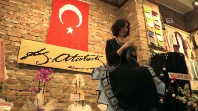 yildizli - Mehmetçik için 90 bin 112 ilmekli Türk bayrağı ördü - ESKİŞEHİR  Videosu