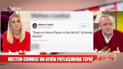 Meltem Cumbul'un Afrin paylaşımına tepki yağdı!  Videosu