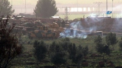 askeri arac -  Sınırın sıfır noktasında askeri araçların bekleyişi sürüyor  Videosu