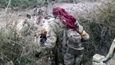 TSK destekli ÖSO unsurlarının Afrin'in kuzey batısında intikal görüntüleri
