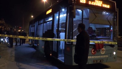 belediye otobusu - Belediye otobüsüne molotofkokteyli ile saldırı - MERSİN Videosu