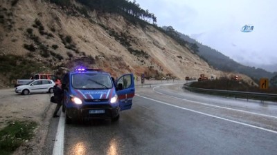 karayollari -  Silifke-Mut karayolu heyelan nedeniyle ulaşıma kapandı  Videosu