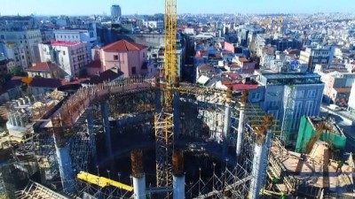 benin -  Taksim Camii’nin inşaatındaki son durum havadan görüntülendi  Videosu