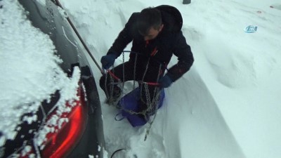  Uludağ'da kar fırtınası ve yoğun sis