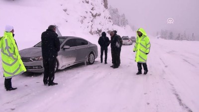 karayollari - Antalya-Konya karayolunda ulaşım güçlükle sağlanıyor  Videosu