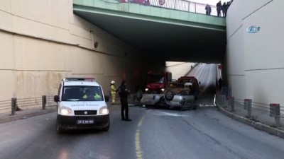 direksiyon -  Araç 5 metreden böyle aşağıya düştü Videosu