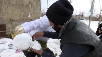 mermi -  Yüksekova'da kardan Seyit Onbaşı heykeli  Videosu