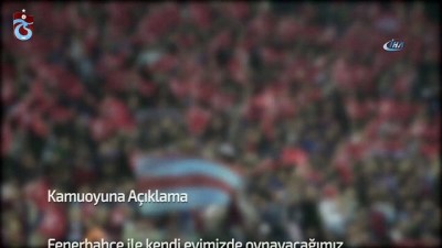 bagimsizlik - Trabzonspor'dan taraftarlara açıklama  Videosu