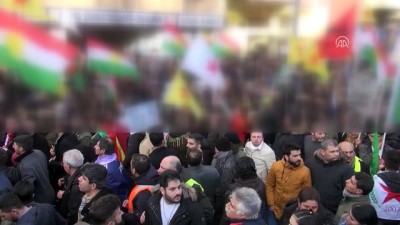 polis kontrolu - Almanya'da yasa dışı PKK yürüyüşü durduruldu - KÖLN Videosu