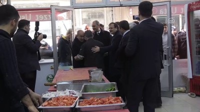 cesar - Başbakan Yardımcısı Çavuşoğlu ve Adalet Bakanı Gül'den esnaf ziyareti - KİLİS Videosu