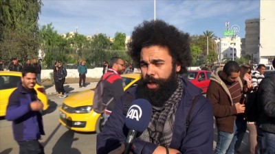 kirmizi kart - Tunus'ta hayat pahalılığı protestosu - TUNUS  Videosu
