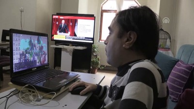 bedensel engelli - Zeytin Dalı Harekatı'na destek 'engel' tanımıyor - AMASYA Videosu