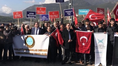 okul bahcesi - Zeytin Dalı Harekatı'na destek gösterileri - HATAY Videosu