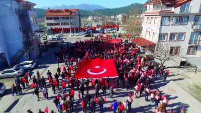 capulcu - Zeytin Dalı Harekatı'na destek yürüyüşü - MUĞLA Videosu