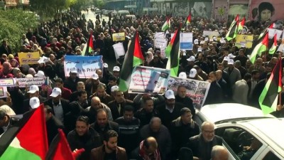 ABD'nin Filistin'e yardımını askıya alması protesto edildi - GAZZE