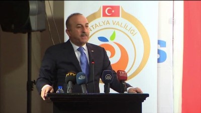 Çavuşoğlu: ''Afrin operasyonu en doğal hakkımızdır'' - ANTALYA 