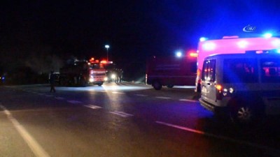  Seyir halindeki yolcu otobüsü alev aldı