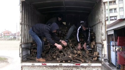 siginma - Suriyeli sığınmacılara 100 ton odun yardımı - ELAZIĞ Videosu