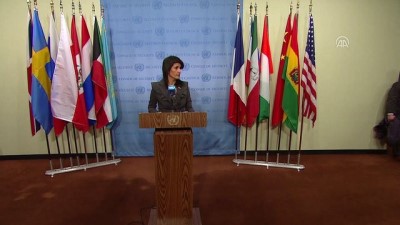 ABD BM Daimi Temsilcisi Nikki Haley basın toplantısı - NEW YORK 