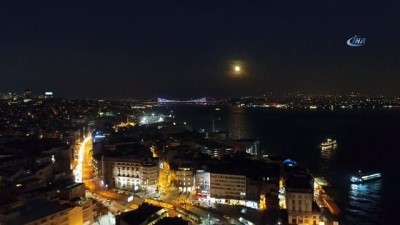 gokyuzu -  Süper Mavi Kanlı Ay havadan görüntülendi Videosu