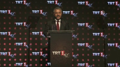 TRT'nin televizyon yayıncılığının 50. yılı - Bakan Arslan - İSTANBUL