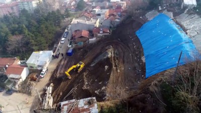 toprak kaymasi - Yıldırım ilçesindeki toprak kayması - BURSA Videosu