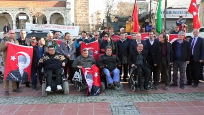 engelli vatandas -  'Zeytin Dalı Harekatı'na engellilerden destek  Videosu