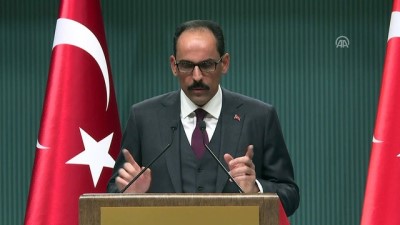 basin toplantisi - Cumhurbaşkanlığı Sözcüsü Kalın: 'Türkiye şu anda üç terör örgütüne karşı aynı anda mücadele etmeye devam etmektedir' - ANKARA  Videosu
