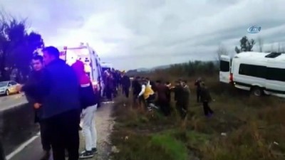 ogretmenler -  Okul servisi kaza yaptı: 4 öğretmen yaralandı Videosu