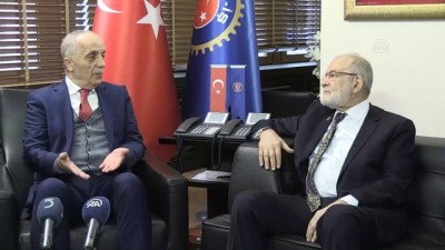 taseron isci - SP Genel Başkanı Karamollaoğlu, Türk-İş Genel Merkezi'ni ziyaret etti (2) - ANKARA Videosu