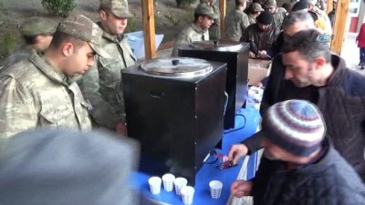 yemin toreni -  Asker ailelerine çorbalı karşılama  Videosu