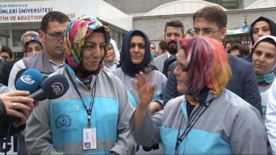 hastane bahcesi -  Konya'da taşeron işçilerin kadro sevinci  Videosu