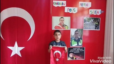 teroristler -  Minikler kahraman şehidi unutmadı Videosu