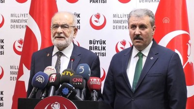 basin toplantisi - SP Genel Başkanı Karamollaoğlu, BBP'yi ziyaret etti (2) - ANKARA Videosu