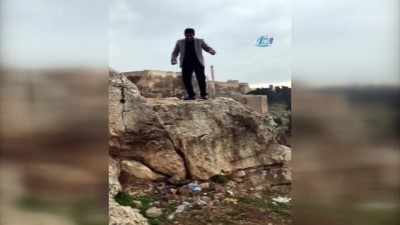isaf -  Arkadaşının uçurumdan düşme anını videoya böyle kaydetti  Videosu