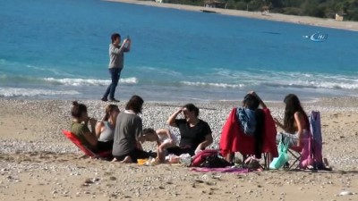 salda -  Fethiye'de Ocak ayında deniz keyfi Videosu